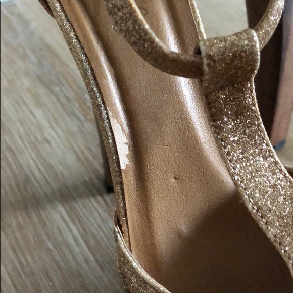 Gold Sparkly Heels - Picture 4 of 6